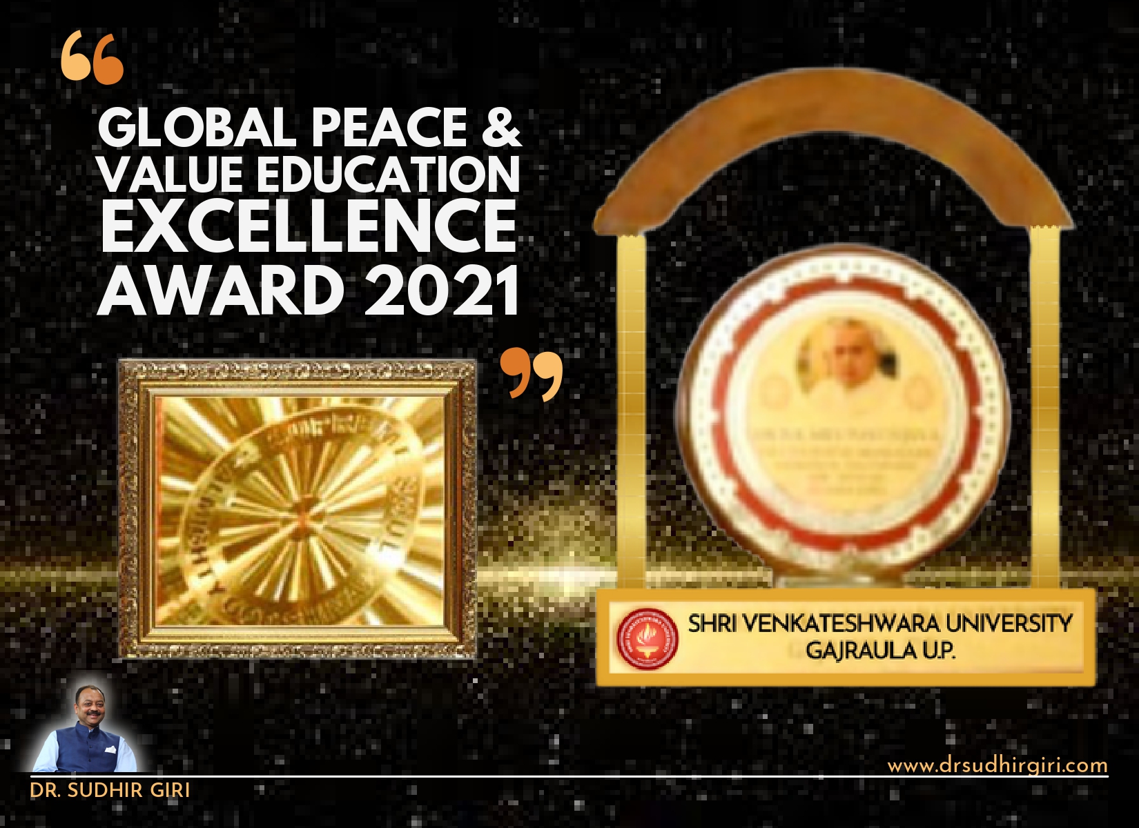 Sudhir Giri - Global Peace & Value Education Excellence Award 2021